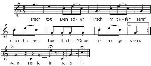 Hirsch tot Noten